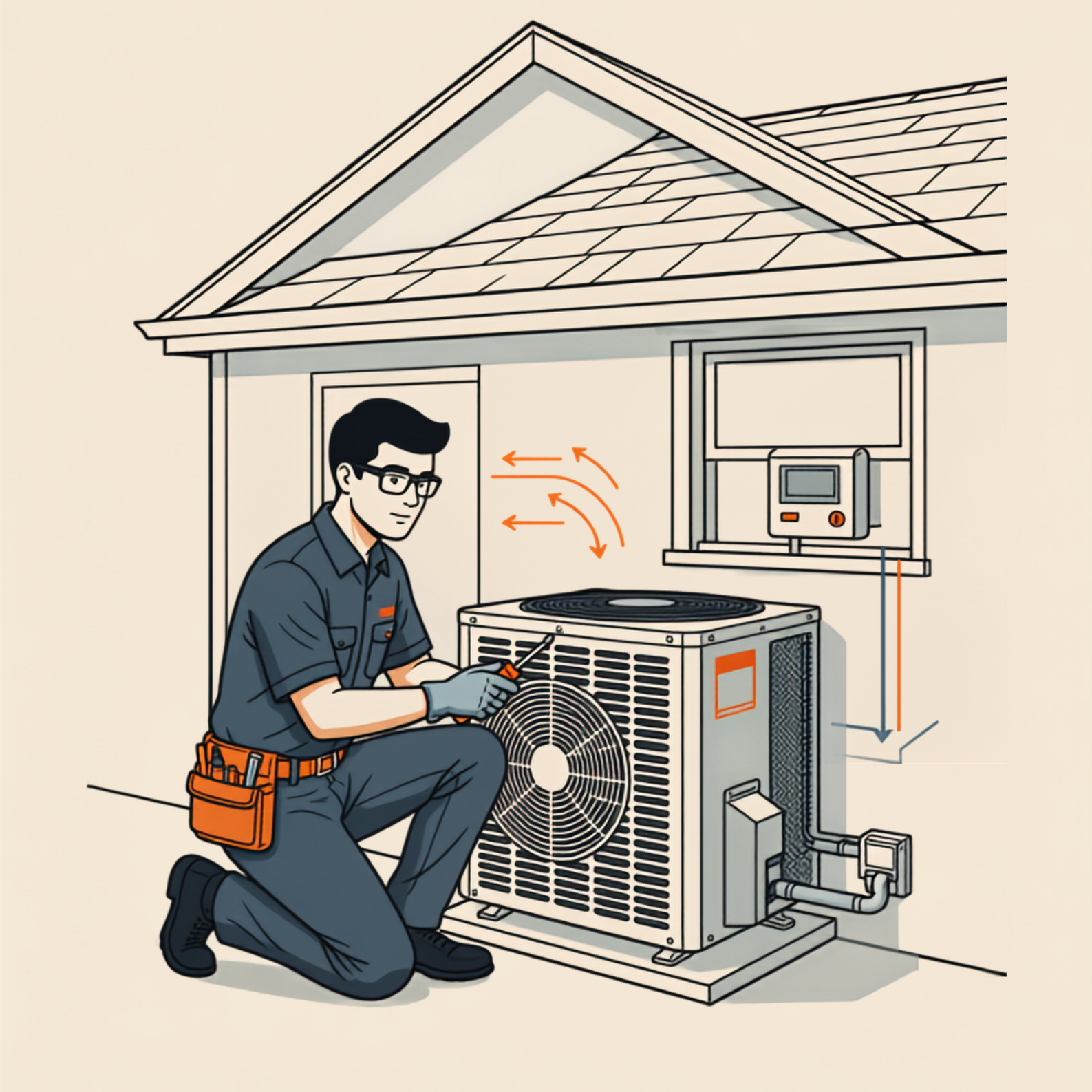 HVAC Technician with Screwdriver (1587 x 1587 px)